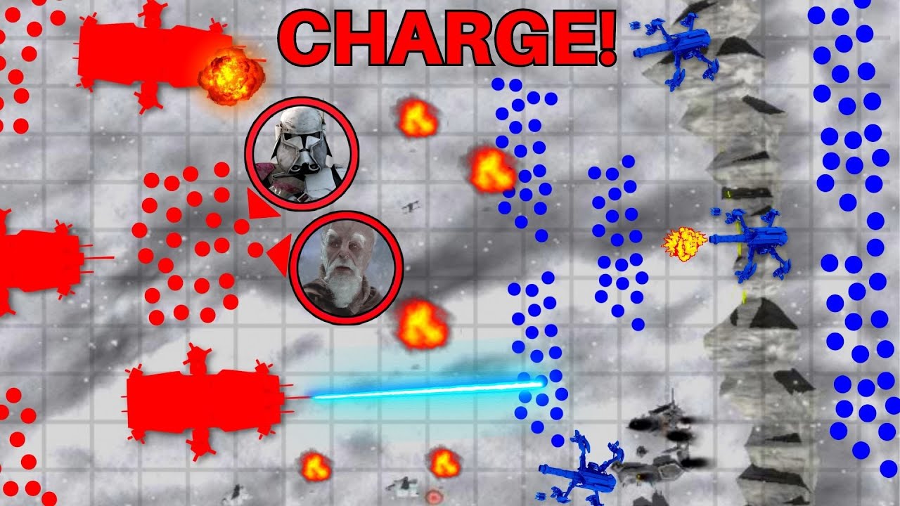The BATTLE OF HOTH – Republic At War, but it's realistic