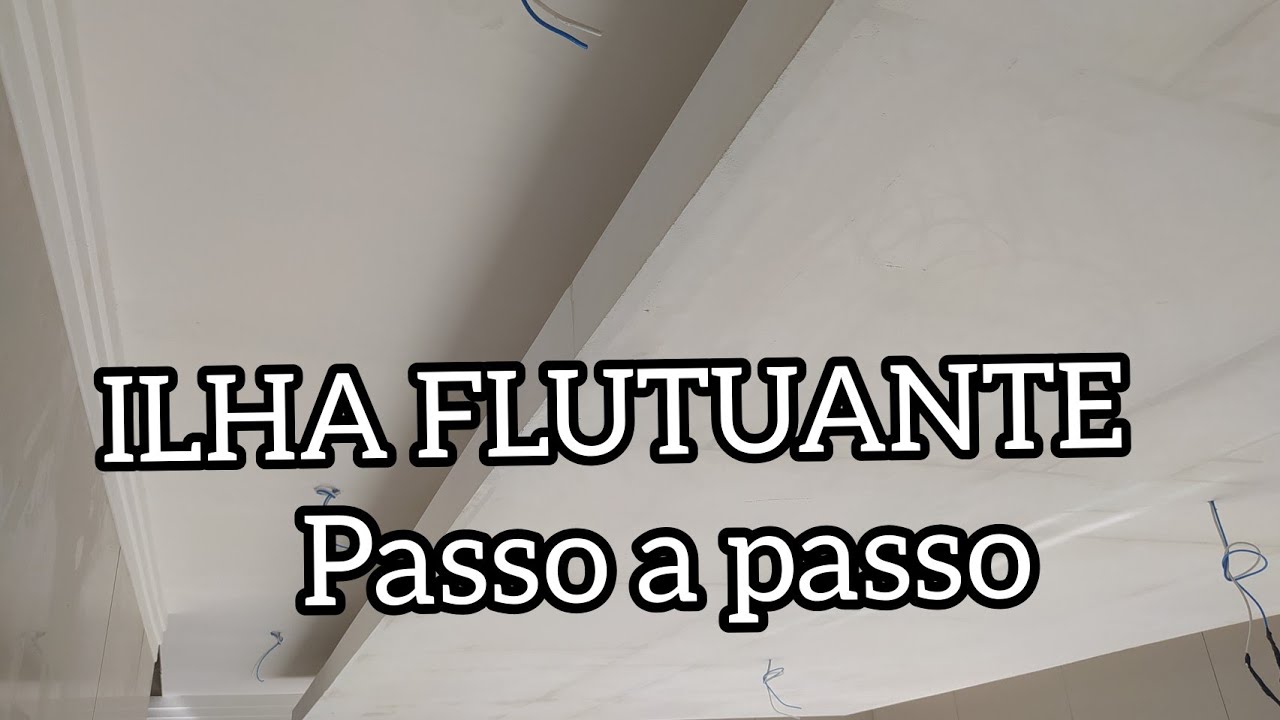 FORRO ILHA FLUTUANTE DE GESSO passo a passo faça você mesmo