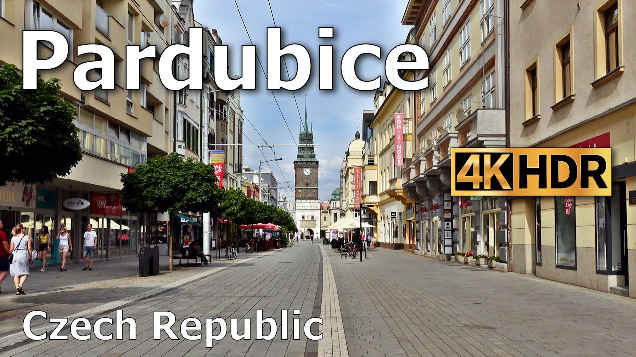 [Full version] 4K HDR | Walking Tour | Pardubice