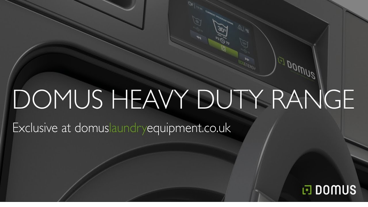 Heavy duty professional laundry equipment by Domus 2018