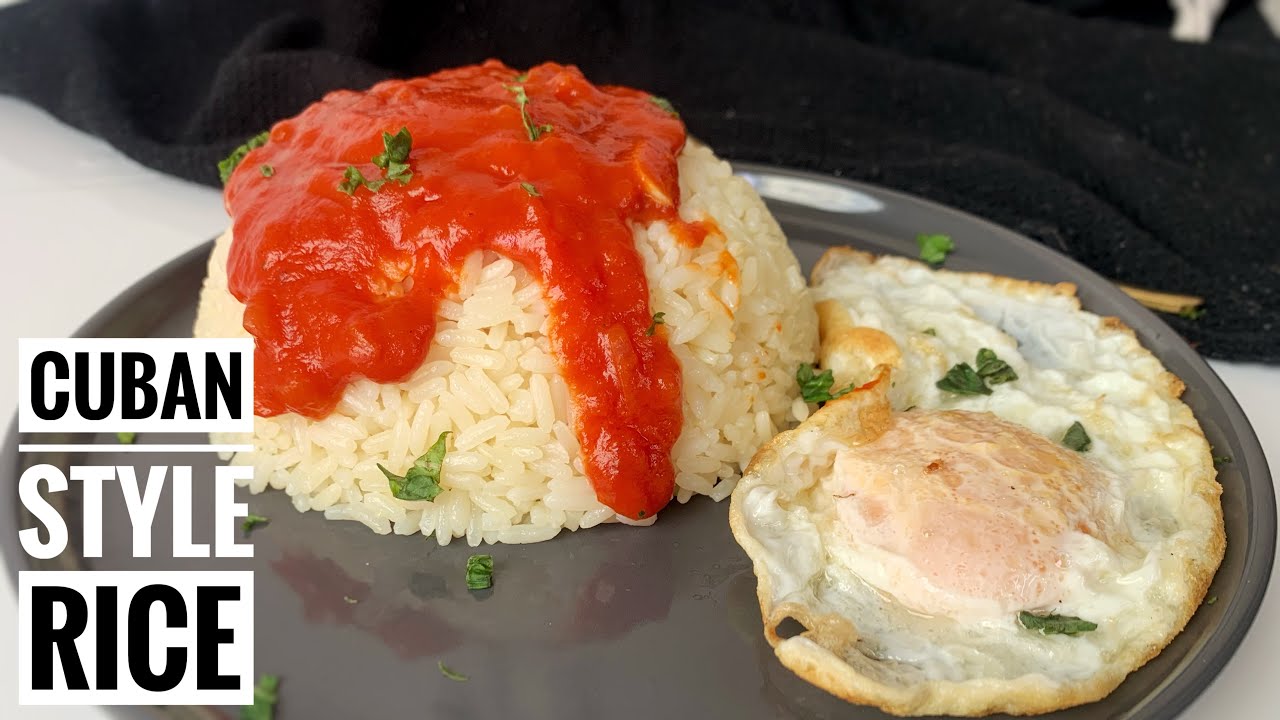 Deliciousnessly | CUBAN RICE STYLE RECIPE | ARROZ A LA CUBANA | Spanish RECIPE
