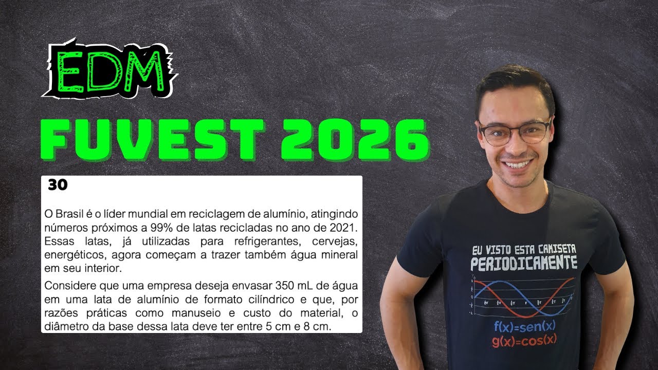 FUVEST 2026 - RESOLUÇÃO MATEMÁTICA (questão 30 - versão 1)