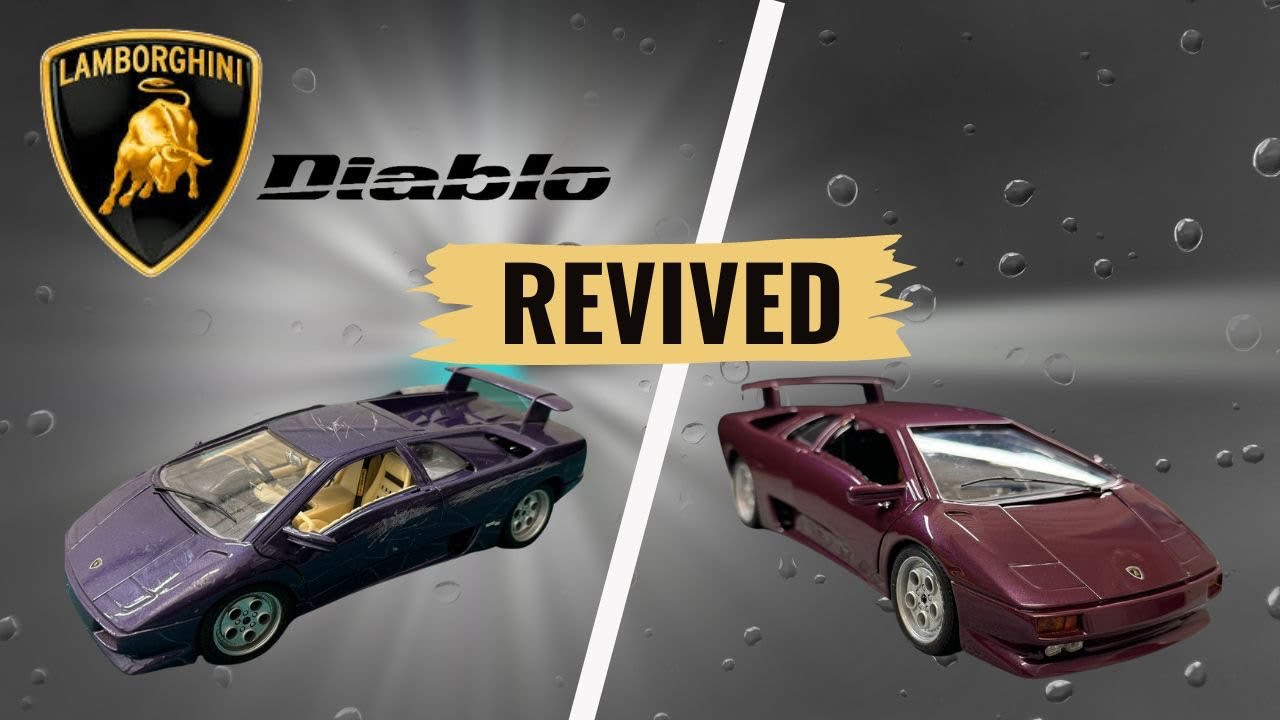 Restoration of Lamborghini Diablo 1/18 scale diecast 