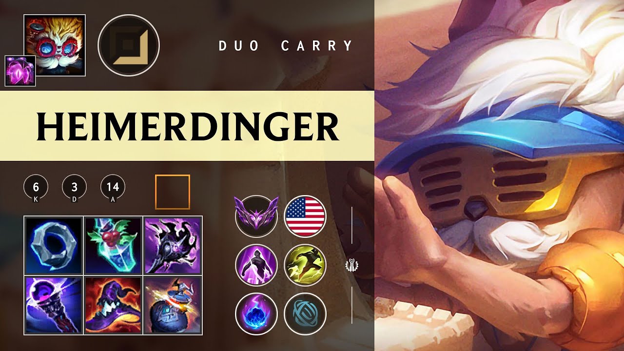 Heimerdinger Carry vs Caitlyn - NA Master Patch 26.02