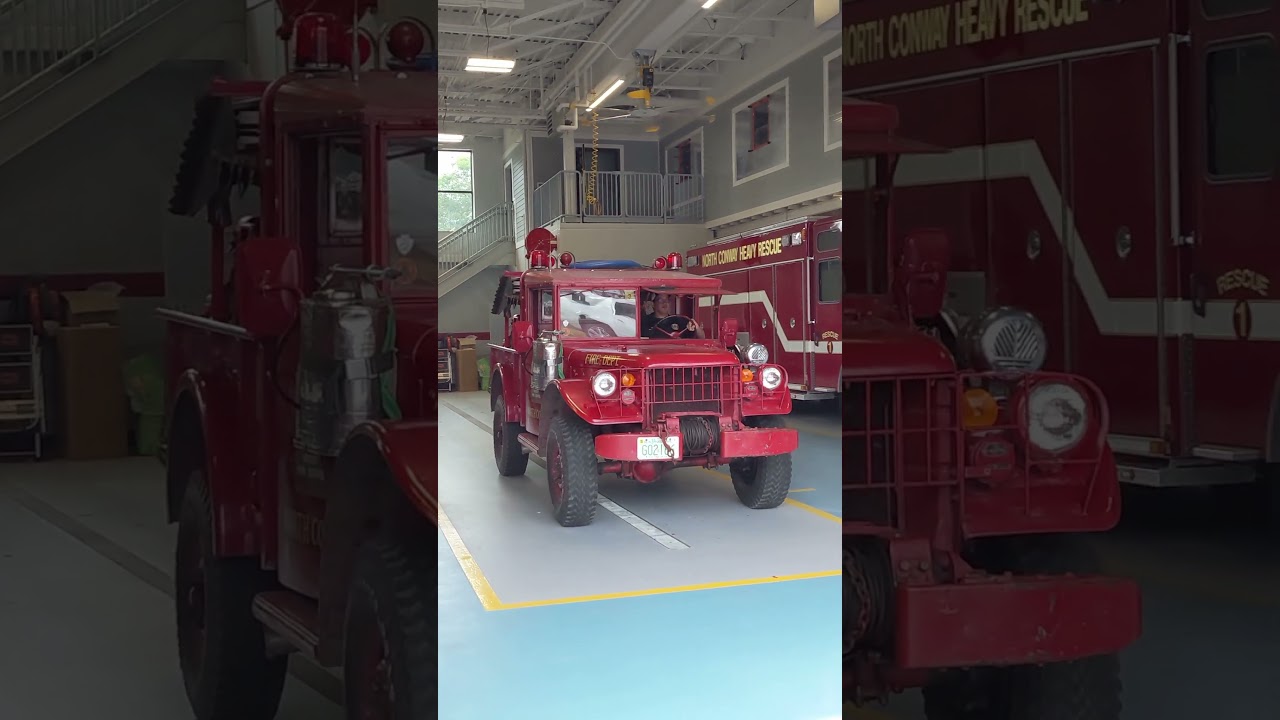 Antique Brush Truck Still Used for Firefighting #Shorts #FireTruck