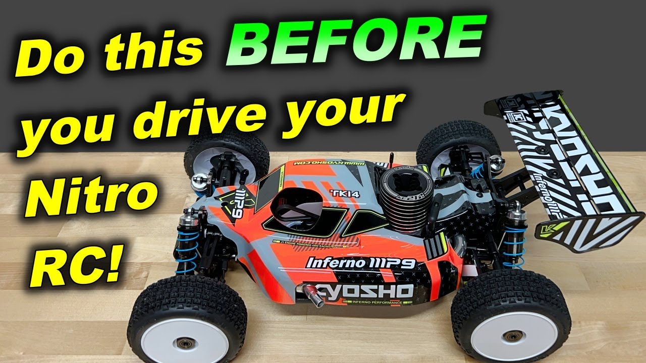 Nitro RC car setup - Do this BEFORE you drive your nitro rc car! - Kyosho Inferno MP9 TKI4 RTR