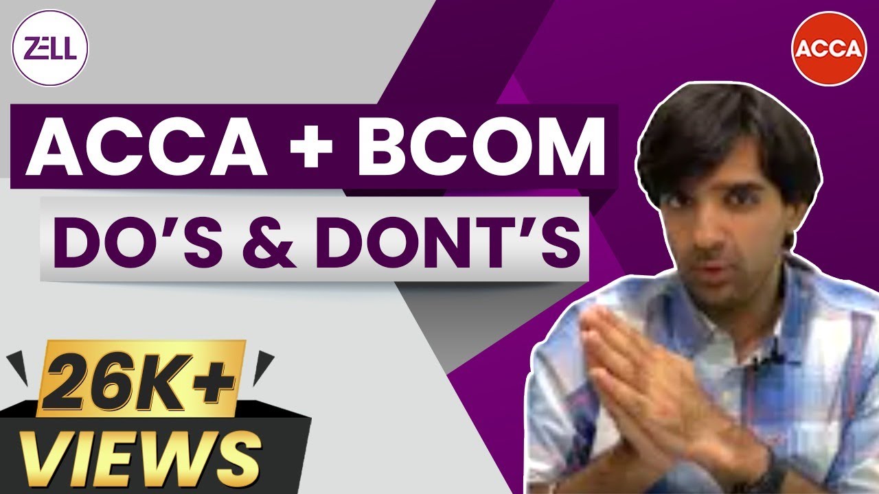 Pursuing BCOM/BBA/Other OBU Courses with ACCA | ACCA and BCOM | Good or Bad? | Pratham Barot