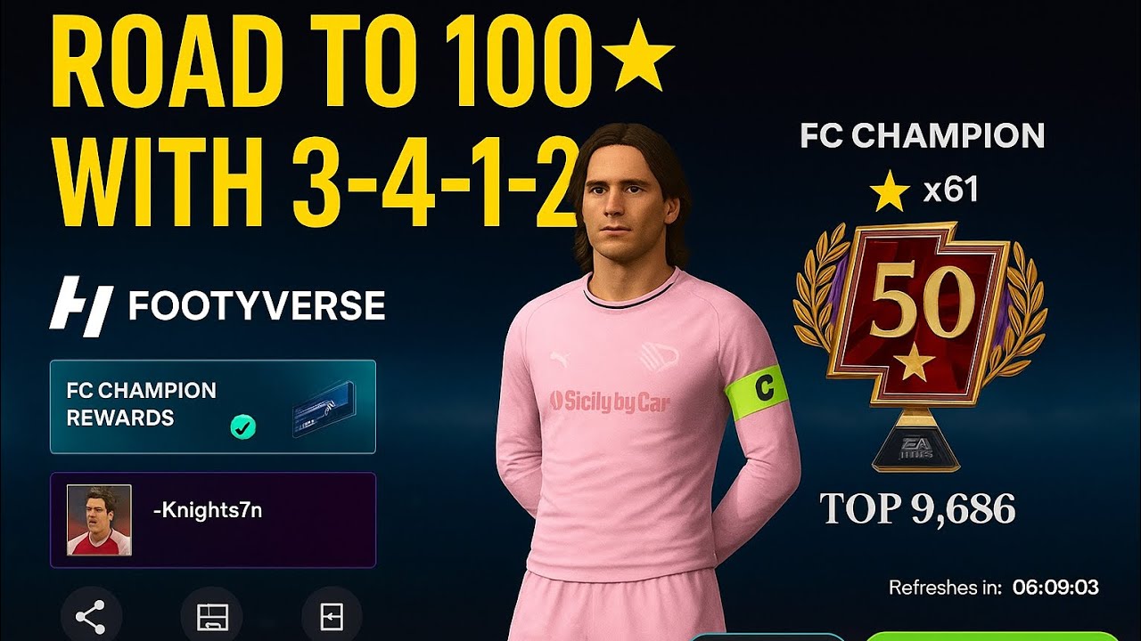 ⚡ OP 3-4-1-2 META?! High-Line Madness to 100⭐️ 😮‍💨