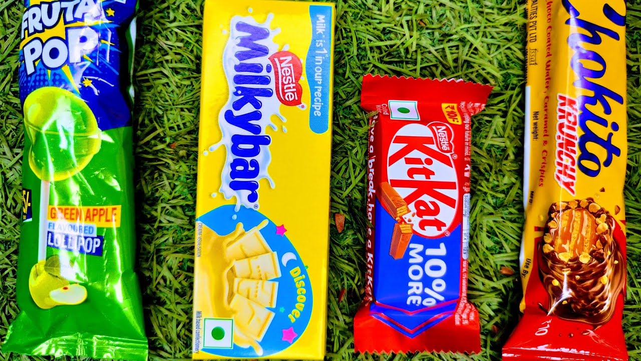 Lolipop milkybar kitkat munch/ASMR most popular candy 🍭