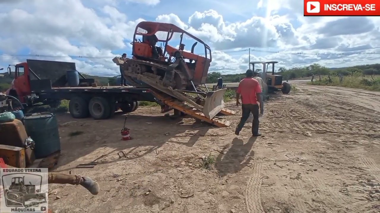 Embarcando Trator de Esteira Ad7b!!! 😱🚜💥