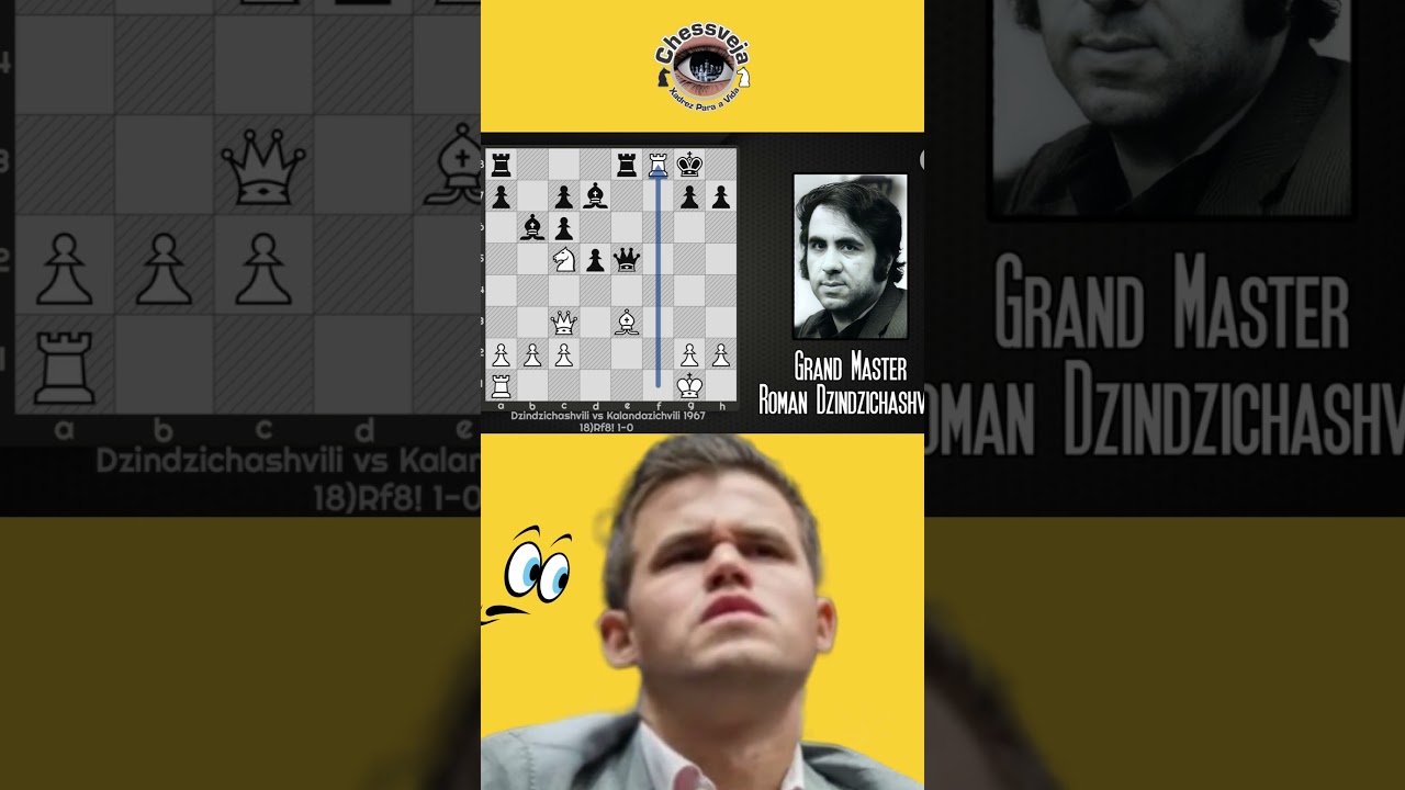 ROMAN DZINDZICHACHV DEIXOU CARLSEN BOLAD&Atilde;O COM LANCE BRILHANTE