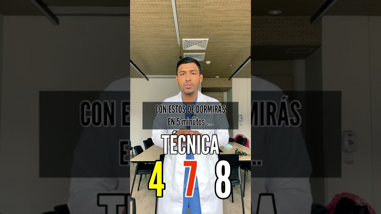 T&Eacute;CNICA PARA DORMIR EN 5 MINUTOS 🥱🥱#shorts | DR. RAWDY
