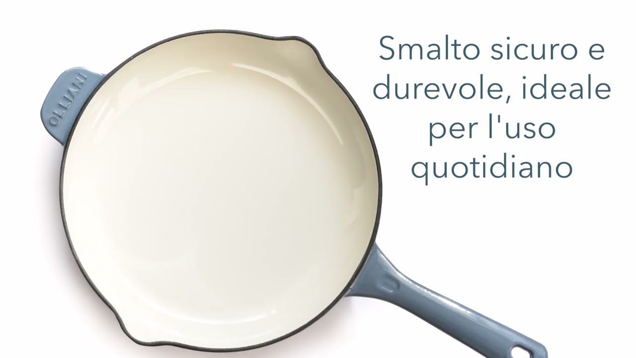 Padella in ghisa smaltata Olliani