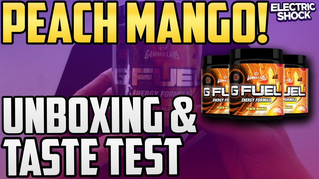 Gamma Labs - G-Fuel (Peach Mango) Unboxing And Taste Test!