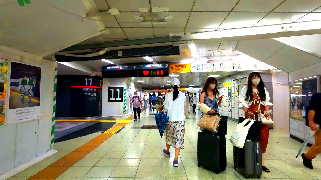 【4K高画質】シルバーウィークの新宿駅構内を散歩　Walk Tokyo Shinjyuku