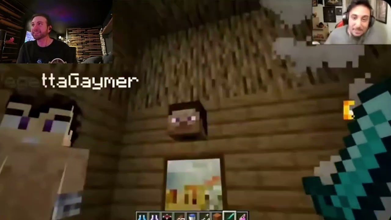 VEGETTA reacts to his scream by taking off his MASK 😂🤣