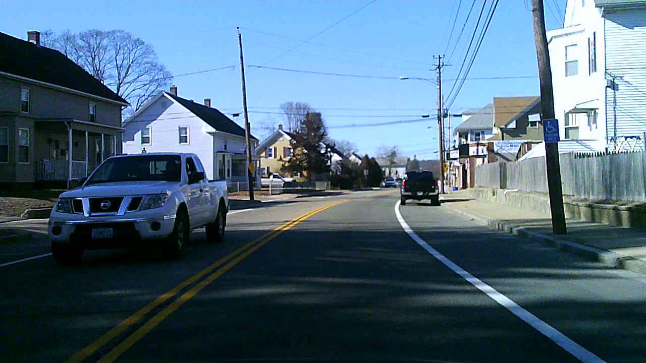 Driving through Johnston and Cranston, Rhode Island  - Plainfield Street, Fletcher Avenue.