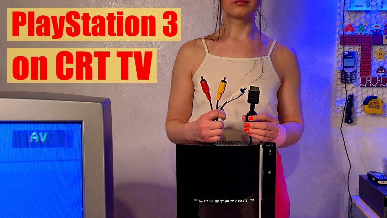 How to connect PS3 FAT to CRT TV via RCA cable?!