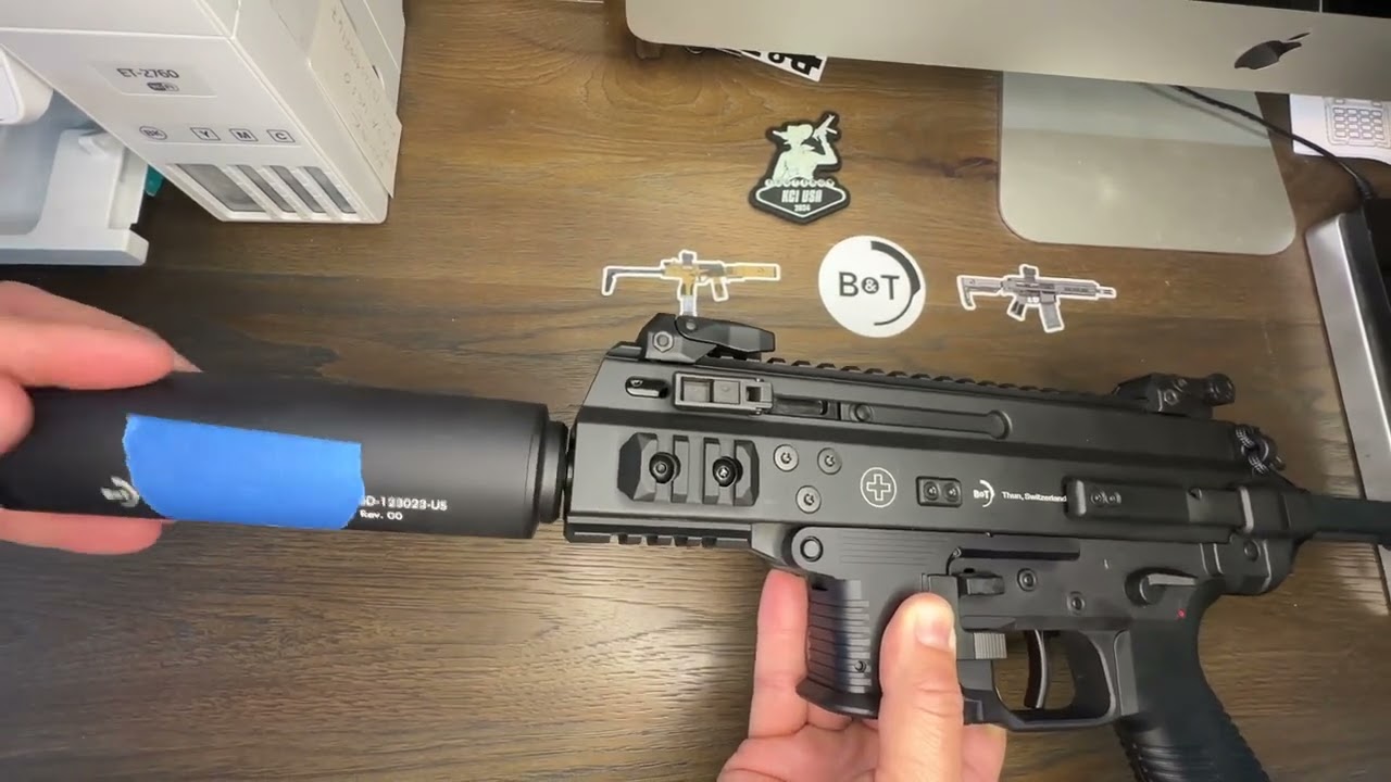 B&T RBS 9mm direct thread suppressor