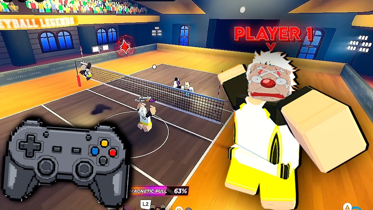 Jogando no CONTROLE pela primeira vez!!! - Volleyball Legends