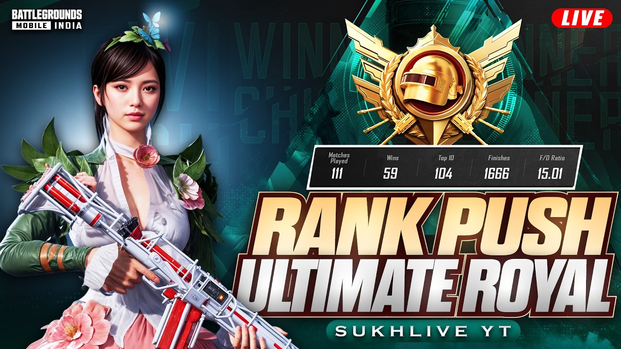 ULTIMATE ROYALE DOMINATION | BUY DISCOUNTED UC !! | BGMI LIVE | SUKHLIVE | #vsall #bgmilive