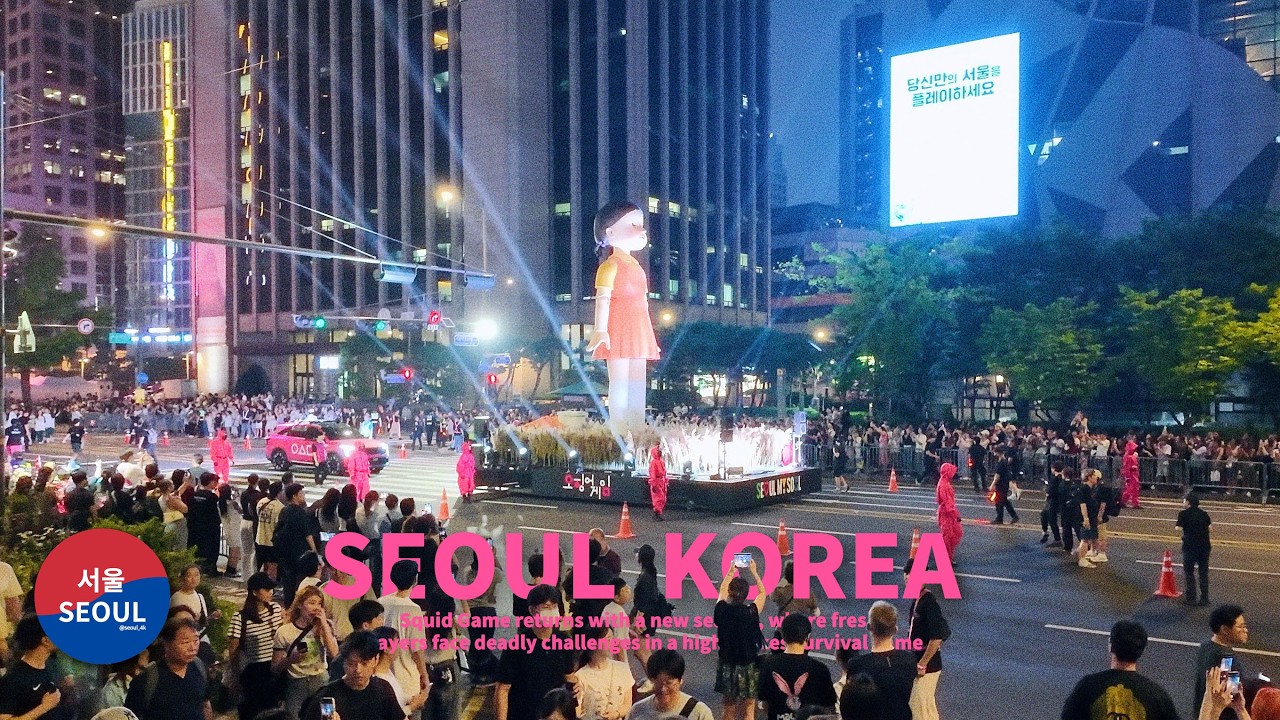 Squid Game Season 3 | Parade | Gwanghwamun Square - Seoul Plaza