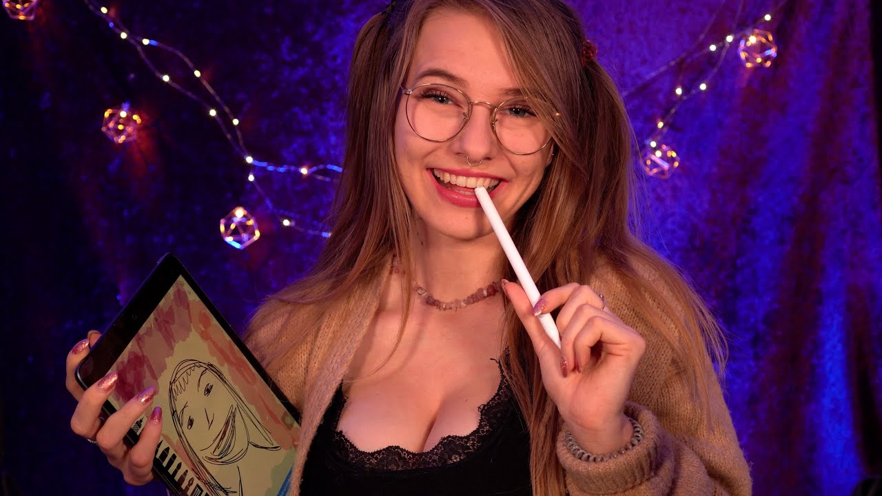 ASMR Sketching you - Ich zeichne dich auf dem iPad | Soph ASMR