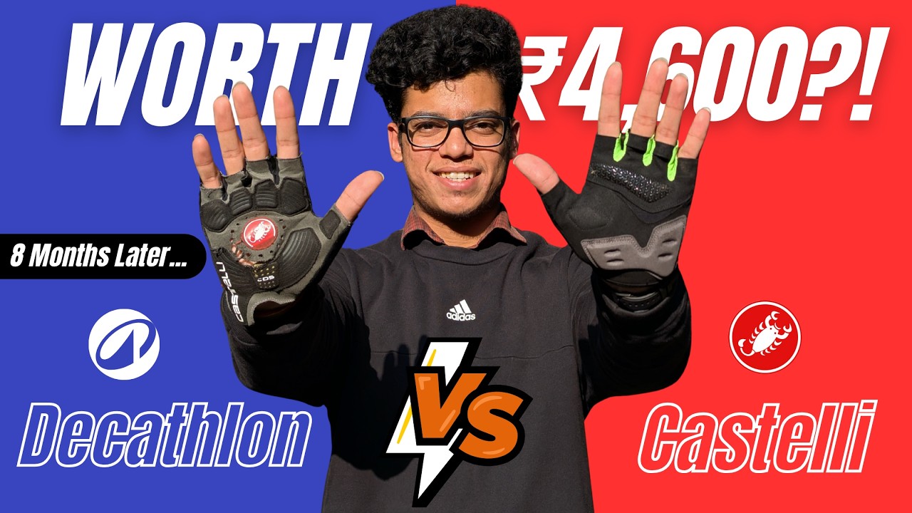 Most Expensive Cycling Gloves in India… Worth?? | Castelli VS Van Rysel | 8-Month Reality #gurgaon