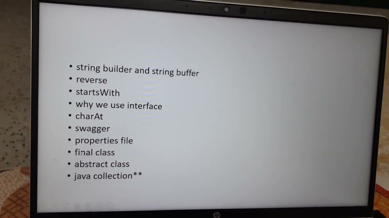 Interview Experience of HP company for Spring boot developer Position  Part 1 (Core java question)