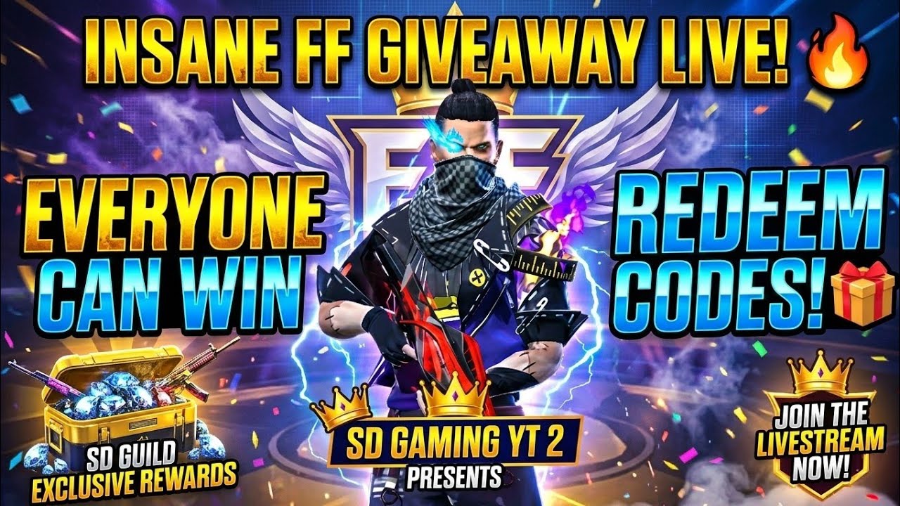🔥 SD GAMING YT 2 👑 | LIVE GIVEAWAYS 🎁 | GUILD TEST & RANK PUSH 📈 | CS CUSTOMS 🎯