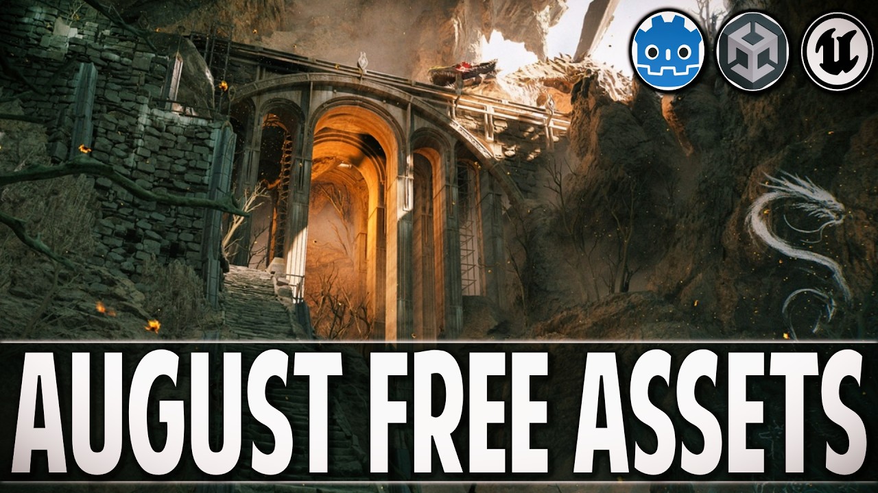 Бесплатные ассеты для разработки игр &mdash; Обзор за август 2026 &mdash; Unreal, Unity, Godot и другие!
