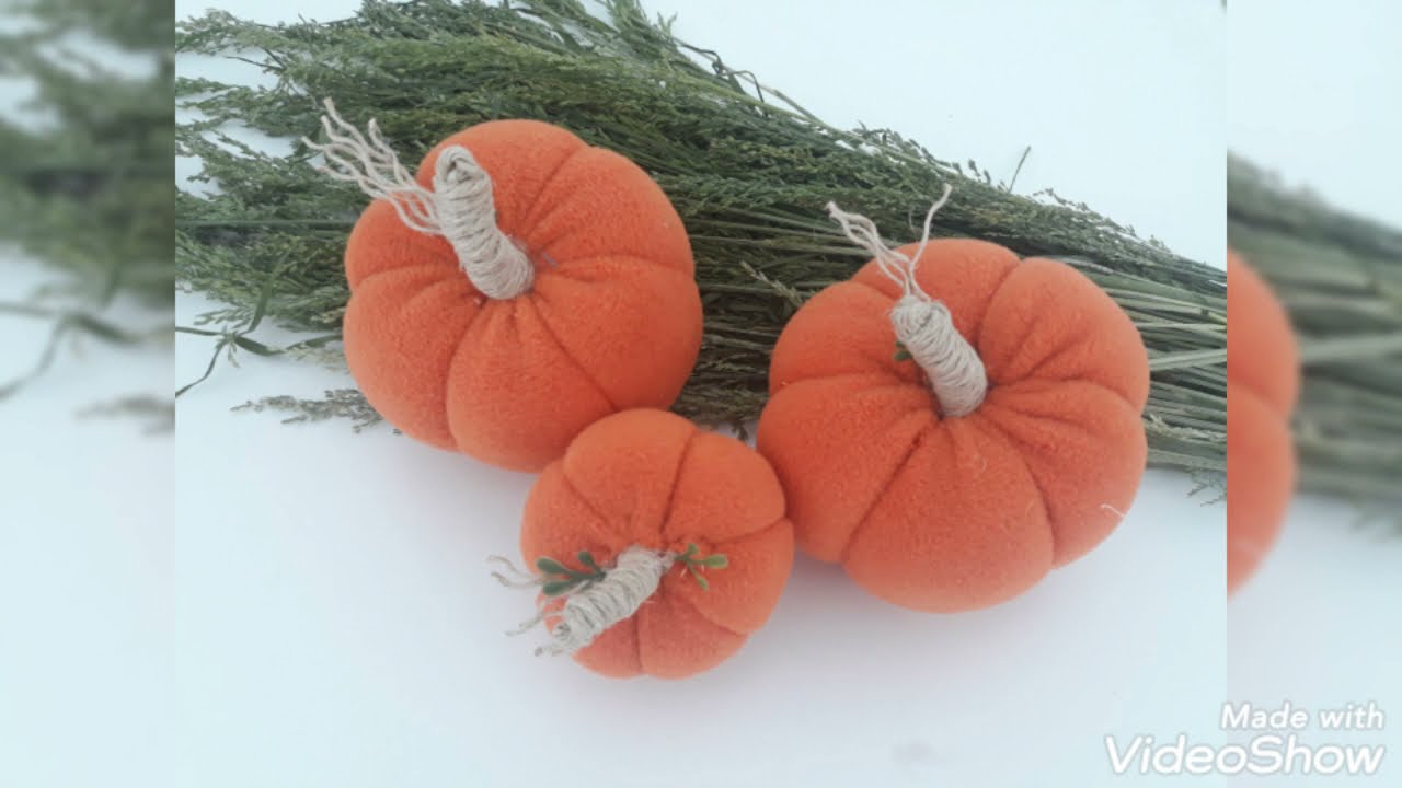 Kumaştan  bal kabağı yapımı..pumpkin