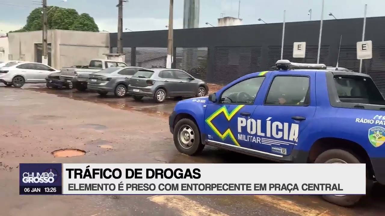 TRAFICO DE DROGAS ELEMENTO E PRESO