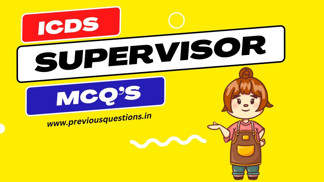 ICDS Supervisor Exam Kerala PSC Questions and Answers My Notebook