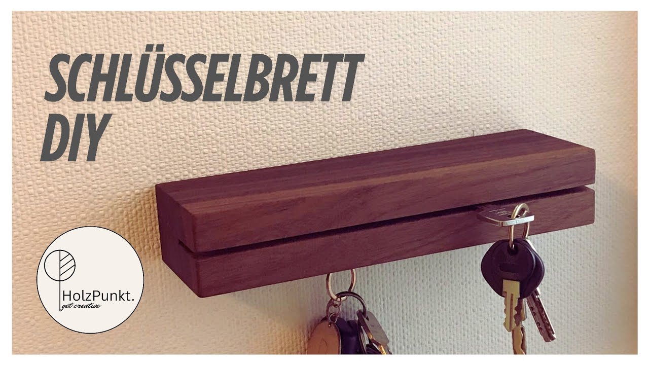 DIY Schlüsselbrett aus Holz – modern & minimalistisch 🔨