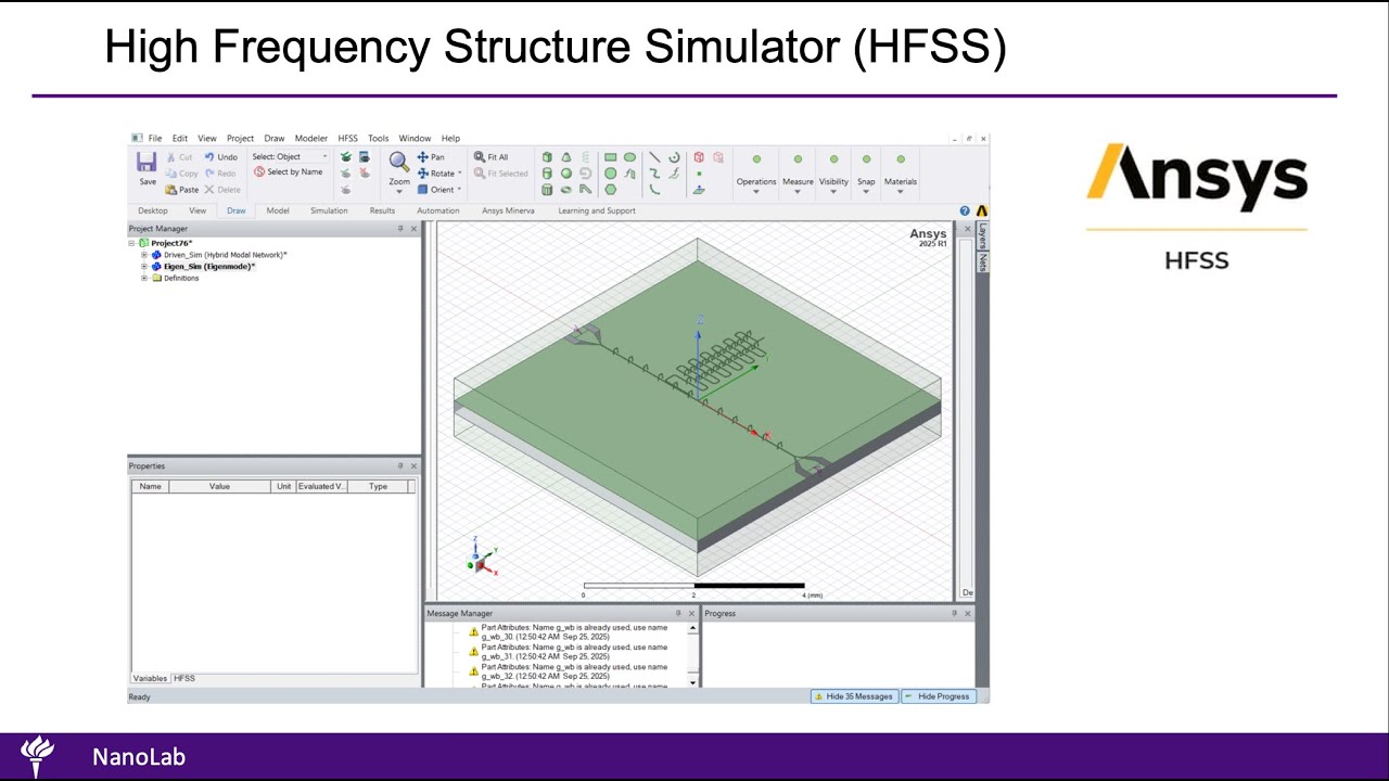 CPW resonator simulation: video 11