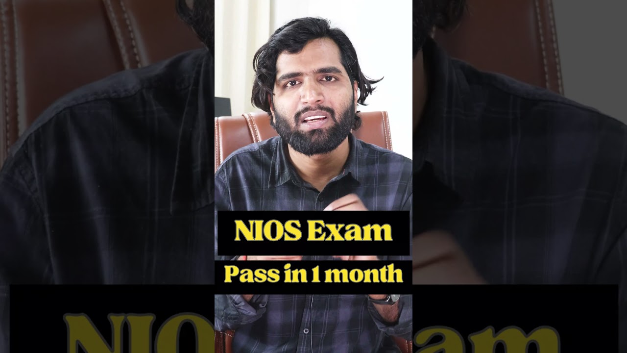 NIOS Exam Pass Strategy | How to pass NIOS exam in 1 months | #shorts #nios