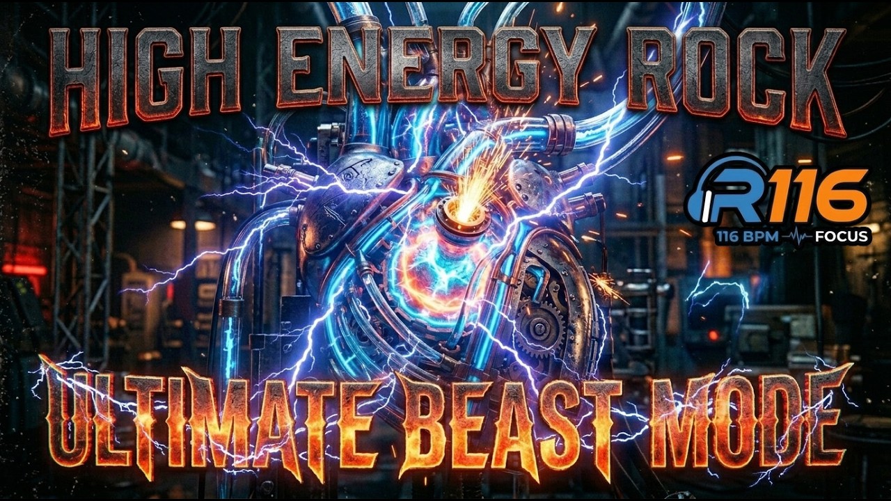 116 BPM High Energy Rock Workout Music | Gym Motivation & Power BGM