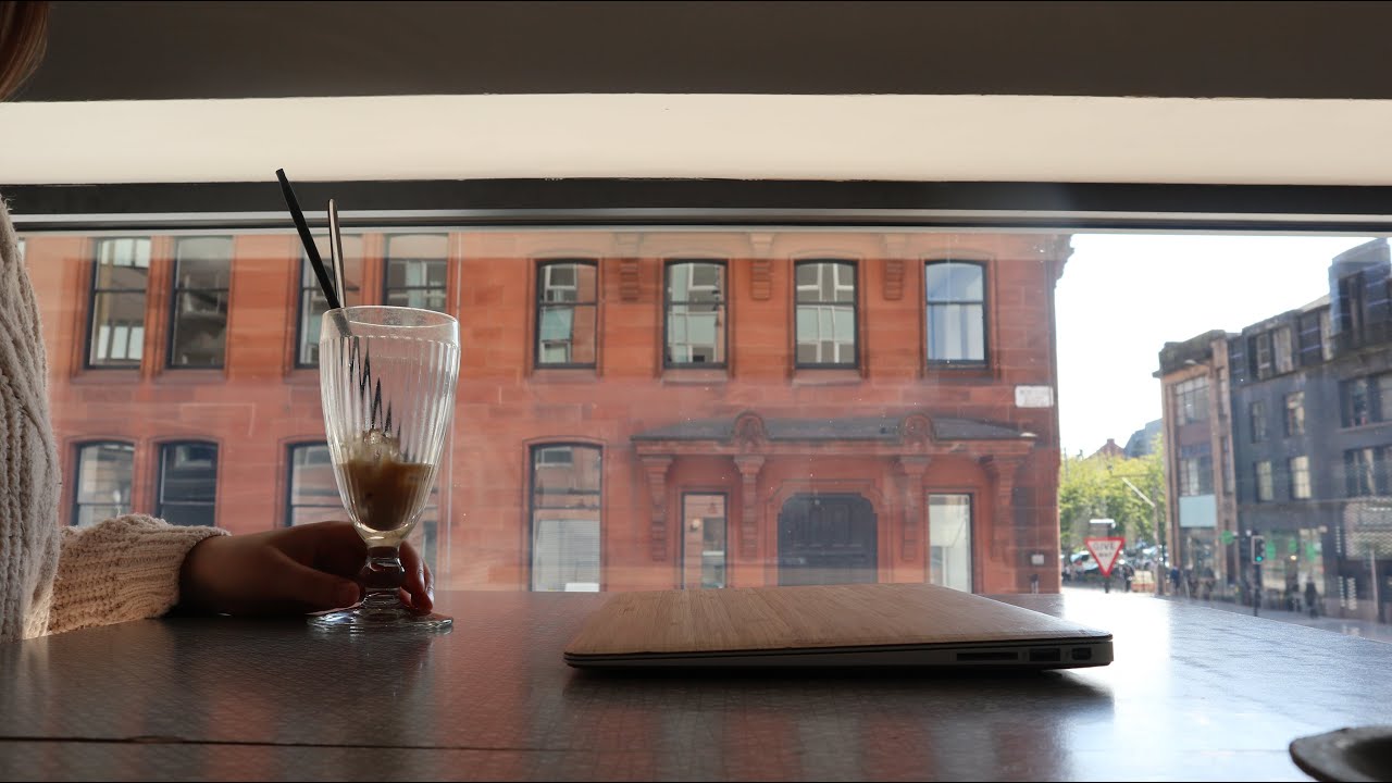 GLASGOW Cafe Crawl Study With Me! | 40min, Ambient Noise