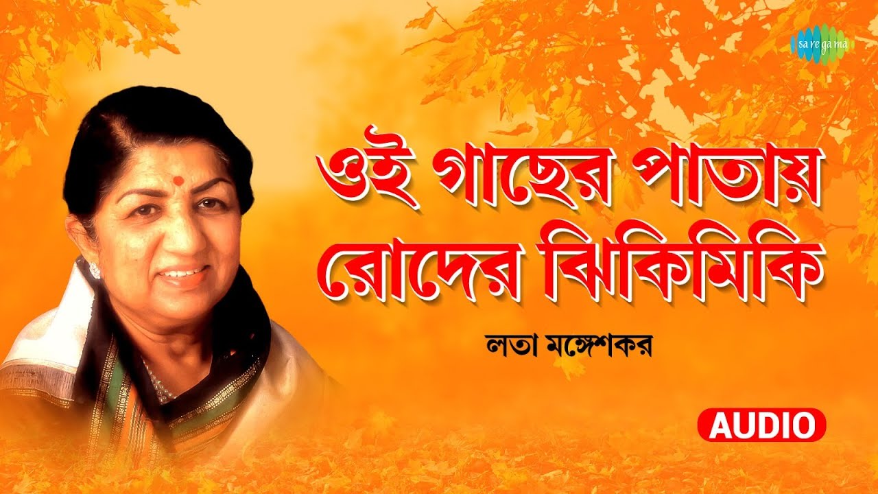 Oi Gachher Patay Roder Jhikimiki | ওই গাছের পাতায় রোদের ঝিকিমিকি | Lata Mangeshkar | বাংলা গান