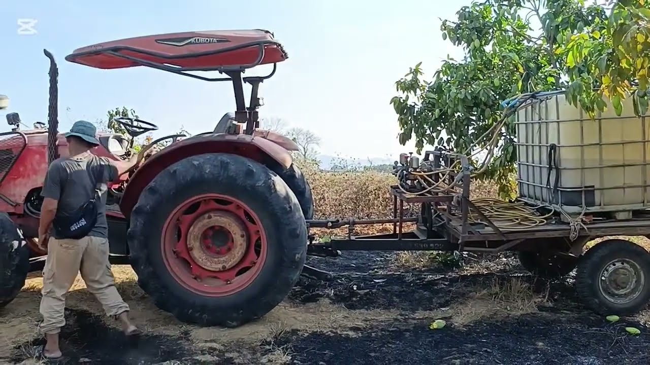 ឆេះចំការស្វាយអស់50ទៅ60ដេីម