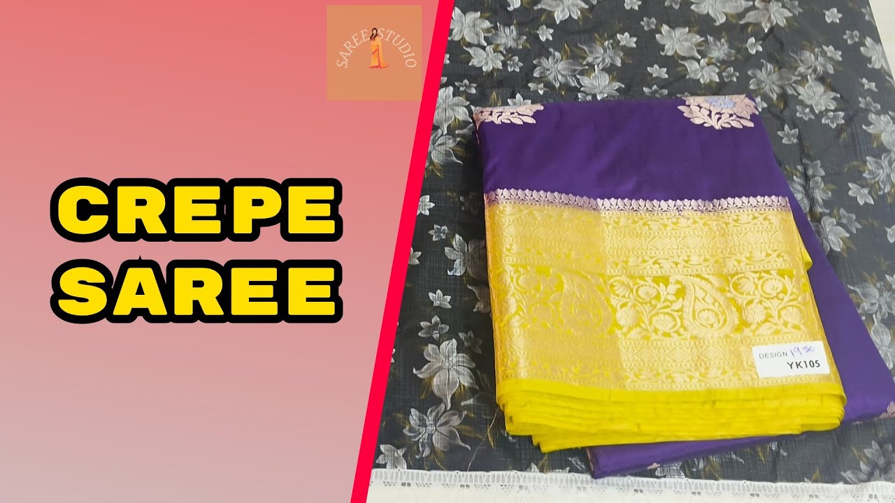 Crepe Sarees #handloom #saree #sareestudio