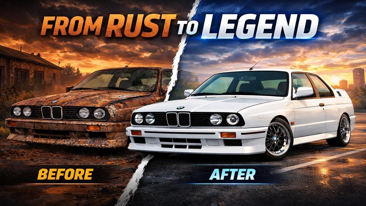 ASMR Full Restoration — 1991 BMW M3 E30 From Junkyard Ruin to Factory New