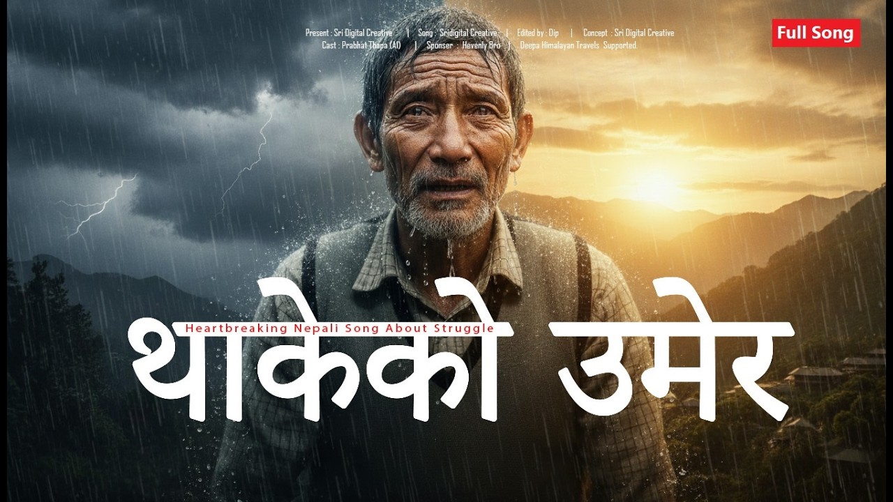 Thakeko Umer | Heart breaking Nepali Song | Sri Digital Creative #viralshorts #trending #nepalisong