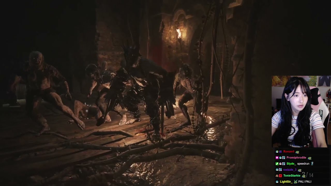Rare footage of Jinny being good at games (Resident Evil: Village)