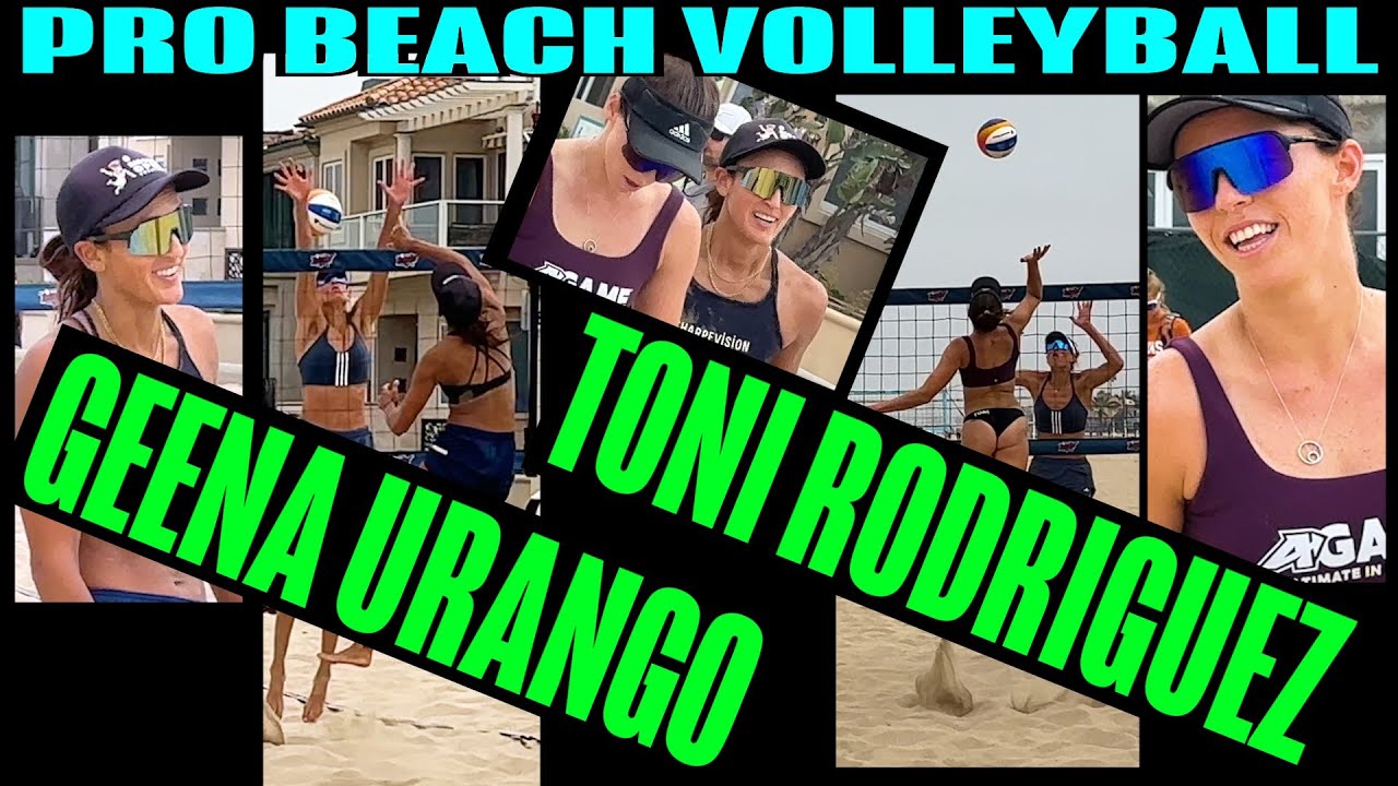 BEACH MATCH Geena Urango Toni Rodriguez v Alix Klineman Apri Ross #beachvolleyball #volleyballmatch