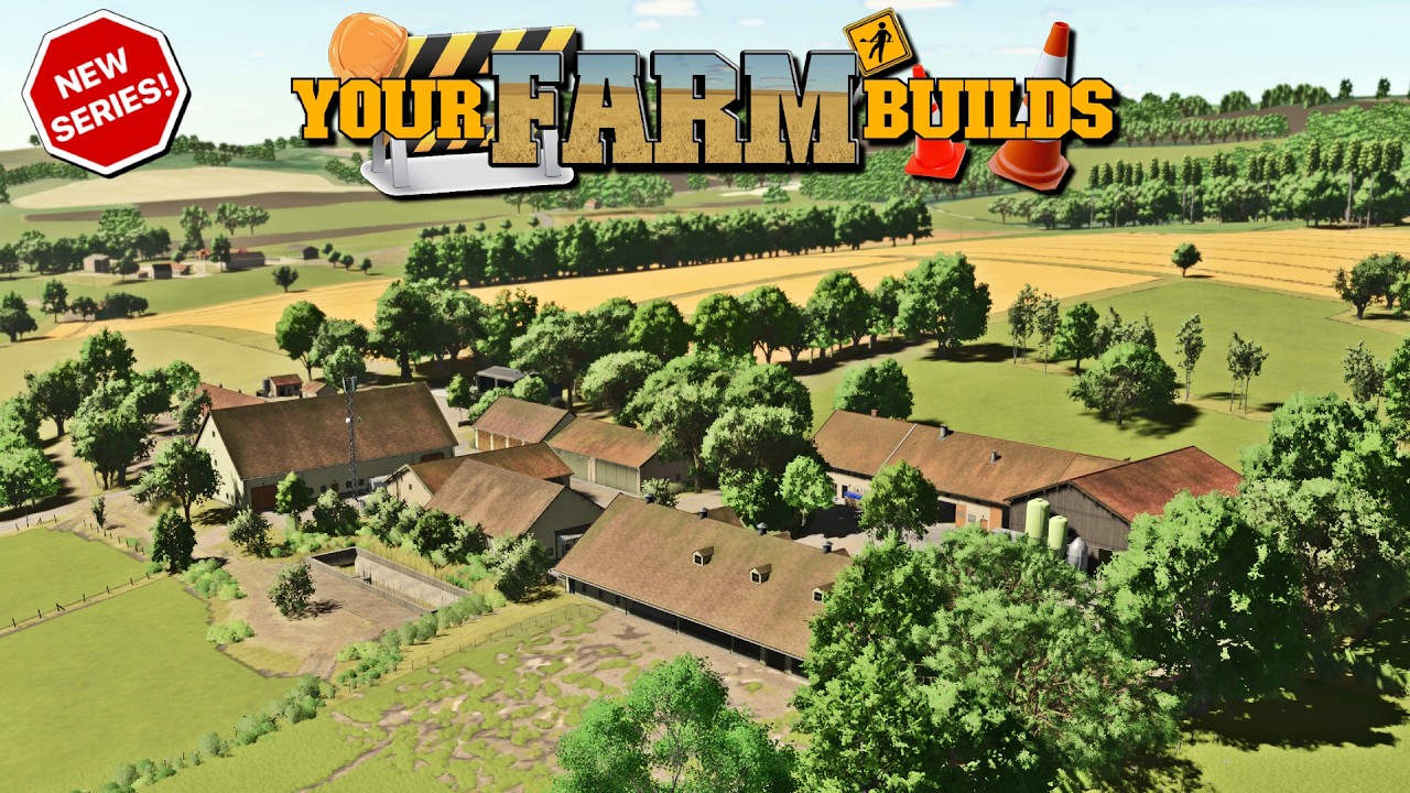 KIMERA HAS BUILT A FARM YOU CAN DOWNLOAD!! - Your Farm Builds - Episode 1 - Farming Simulator 25