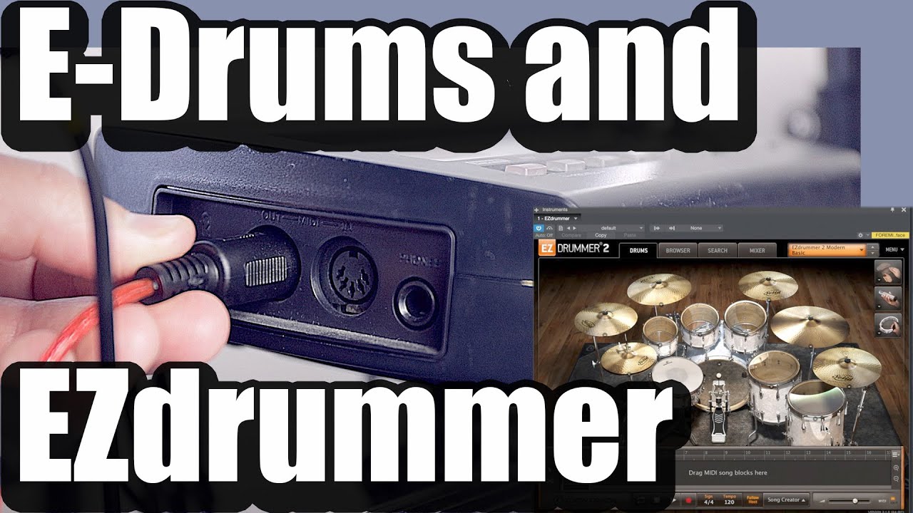 How to Connect EZDrummer and an Electronic Drum Kit : Pro Tools, Studio One, and Garage Band