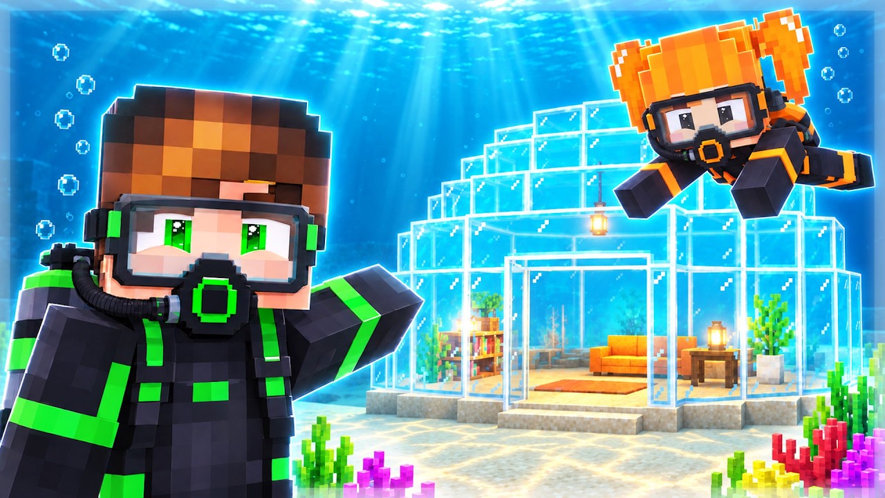 GİZLİ SU ALTI SIĞINAĞI YAPTIK! 😱 - Minecraft