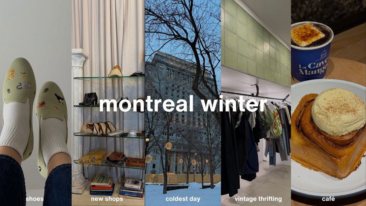 romanticizing montreal winter | vintage thrifting & styling outfits